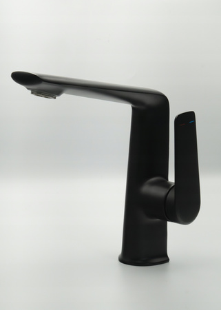 Bateria umywalkowa łazienkowa stojąca bateria do umywalek czarna