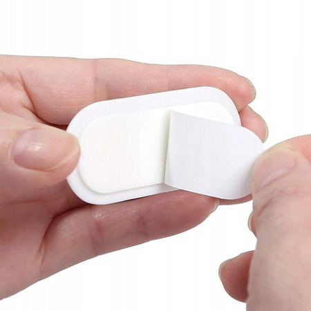 Zestaw silikonowych organizerów do kabli białe