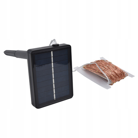 Łańcuch świetlny led różowe 2x18m solarne Choinkowe  girlanda choinkowa