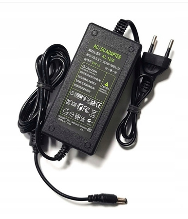 CZARNY ZASILACZ AL-1250 12V 5A 36W