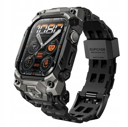 Pasek ETUI SUPCASE UB Ore do Apple Watch 10 (46 mm) Czarny ,powystawowy