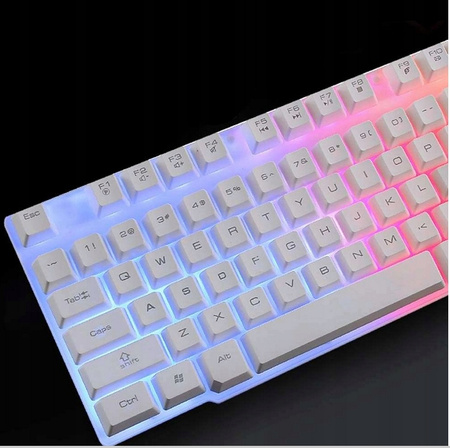 KUIYN T6 zestaw LED klawiatura+myszka+podkładka