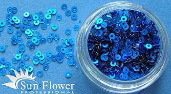 Kółka Mikro - Niebieski Ciemny Metaliczny Mat - K28