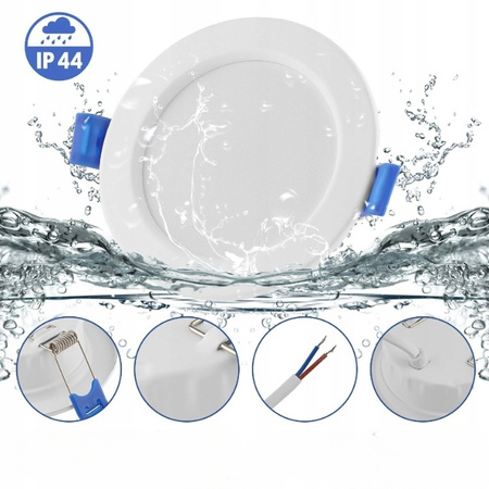 PANEL LED SUFITOWY PODTYNKOWY OKRĄGŁY 5W ciepła barwa