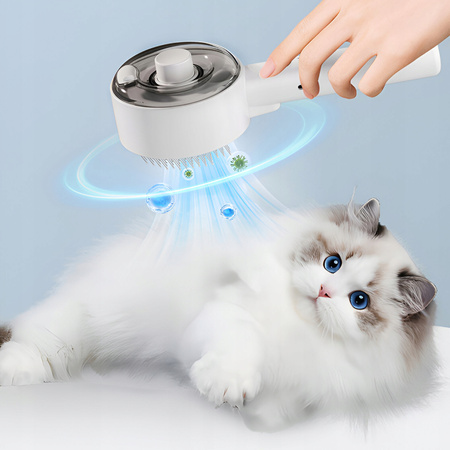 Szczotka parowa dla kota psa zwierząt antybakteryjna do pielęgnacji sierści