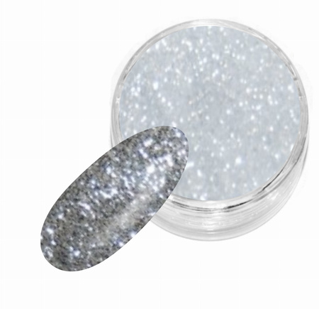 Puder Akrylowy Kolorowy 457 - Srebrny Brokat - Sugar Effect4g