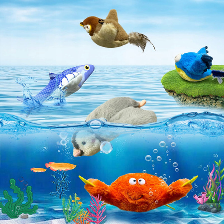 Interaktywna Zabawka USB Latający Ptak Zabawka Dla Kota Z Realistyczna