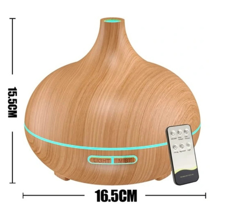 NAWILŻACZ POWIETRZA DYFUZOR ZAPACHOWY DO OLEJKÓW ETERYCZNY RGB PILOT 550ML