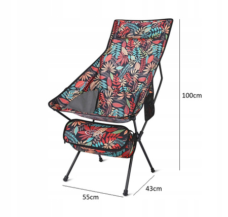 Składane przenośne krzesło plażowe + torba