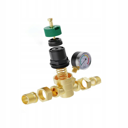 REDUKTOR CIŚNIENIA WODY Z MANOMETREM 1''/ 3/4'' CALA 3Ccc