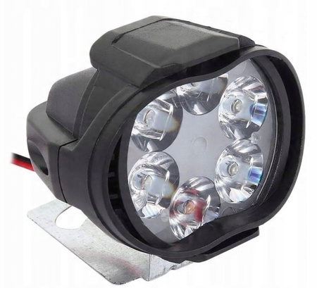 2 szt. Uniwersalny reflektor motocyklowy wodoodporny z włącznikiem