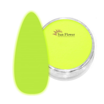 Fluo Effect Puder Akrylowy 2g - Świecący W Ciemności - Żółty