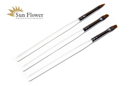 Zestaw Pędzli Syntetycznych -  3 Szt.