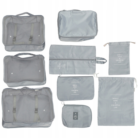 ORGANIZATOR DO MAKIJAŻU TORBY DO PAKOWANIA W PODRÓŻY ZESTAW 7SZTUK