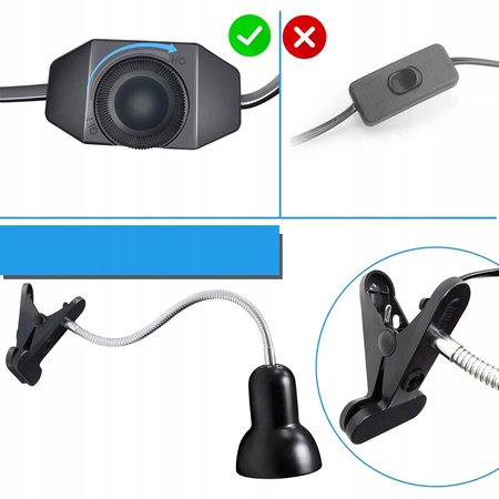 LAMPA GRZEWCZA DLA ŻÓŁWIEM, TERRARIUM LAMPA GRZEWCZA DO AKWARIUM E27 25 W