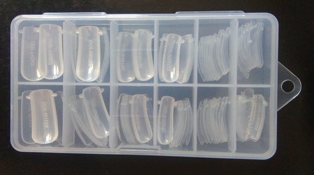 Formy Silikonowe Bez Podziałki Do Akrylożelu 120 Szt Poligel Kasetka