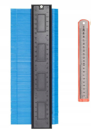 WZORNIK SZABLON PRZYMIAR ODWZOROWANIA KSZTAŁTÓW 25CM