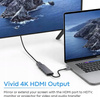 Adapter USB C 5 w 1, z wyjściem HDMI 4K