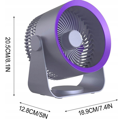 Wentylator stołowy fioletowy