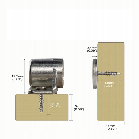 ZATRZASK MAGNETYCZNY DO SZAFEK NEODYMOWY DRZWI MOCNY MAGNES 4 szt.