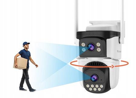 KAMERA OBROTOWA PODWÓJNA ZEWNĘTRZNA CS621DR WI-FI IP FULL HD