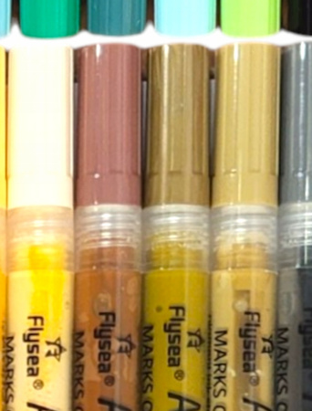  Marker akrylowy do ceramiki drewna kartonu metalu papieru Flysea 18 szt.