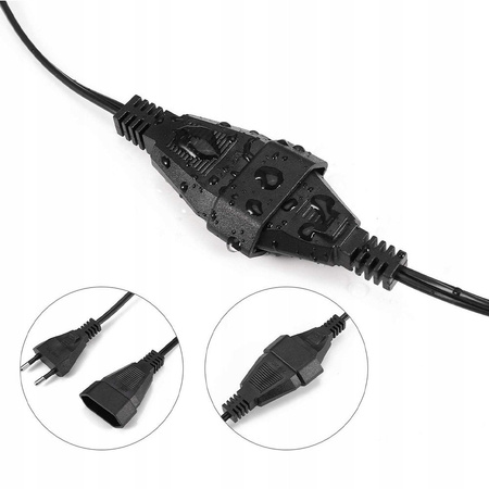 GIRLANDA ŚWIETLNA CHOINKOWA OGRODOWA 15M 25 ŻARÓWEK ZEWNĘTRZNE Choinkowe