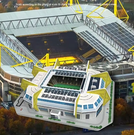 10X STADION PILKARSKI KLOCKI Z KOLEKCJI PUZZLE 3D 218 ELEMENTÓW