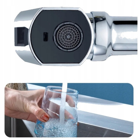PRZEDŁUŻACZ KRANU KUCHENNEGO AERATOR PERLATOR 4 FUNKCJE 720° WODOSPAD