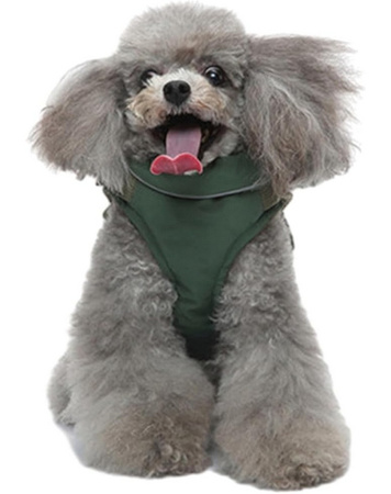 Kurtka dla Psa, Wodoodporna Kamizelka Polarowa, Zielona, Rozmiar XL