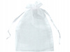 WORECZKI Z ORGANZY BIAŁE 100 sztuk 10X15CM ślub/wesele/komunia/prezent