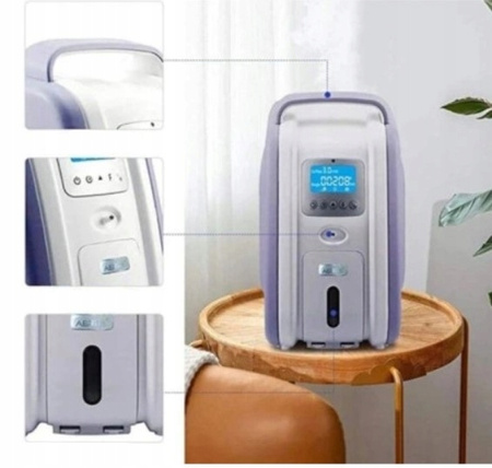 DOMOWY KONCENTRATOR ELEKTRYCZNY TLENU PRZENOŚNY MEDYCZNY 2L do 9L