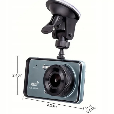 WIDEOREJESTRATOR SAMOCHODOWY KAMERA SAMOCHODOWA GPS WIFI FHD SD powystawowy