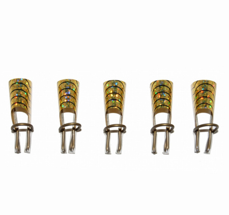 Formy Wielokrotnego Użytku - Złote Do Przedłużania Paznokci 5 Szt.