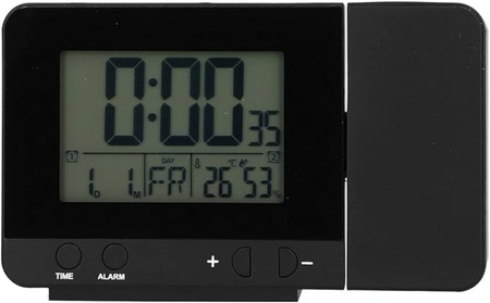 Zegar Projekcyjny z Budzikiem + Termometr + Higrometr