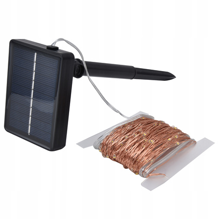 Łańcuch świetlny led różowe 2x18m solarne Choinkowe  girlanda choinkowa