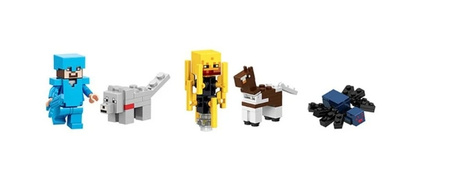 MINIFIGURKI kompatybilne MINECRAFT 16 SZTUK + AKCESORIA FIGURKI