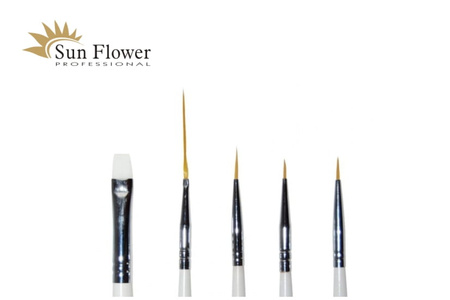 Zestaw Pędzli Syntetycznych - 5 Szt.