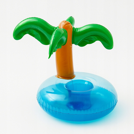 Zestaw basenowy: Hamak wodny + 4 uchwyty na napoje + pompka Leżak dmuchany