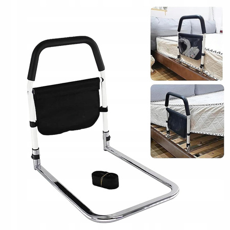 PORĘCZ UCHWYT BARIERKA DO ŁÓŻKA REGULOWANA MOCNA do 150kg dla seniorów