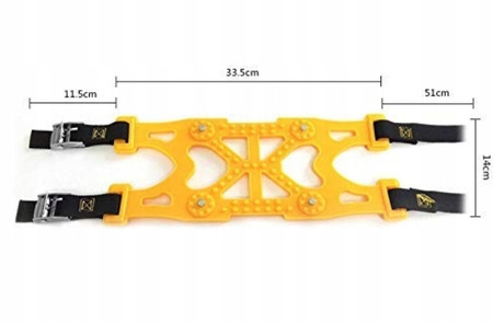 Zimowe łańcuchy na opony drogowe sześć sztuk ,powystawowe