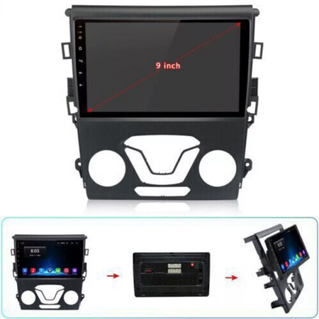 RADIO SAMOCHODOWE 2Din 2+64G z Carplay android play + ramka Ford Fusion