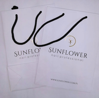 Torebka ozdobna z logo mała 10 szt.