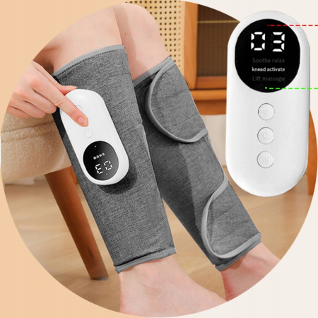 Masażer nóg do krążenia i łagodzenia bólu, masażer kompresyjny łydek czarny