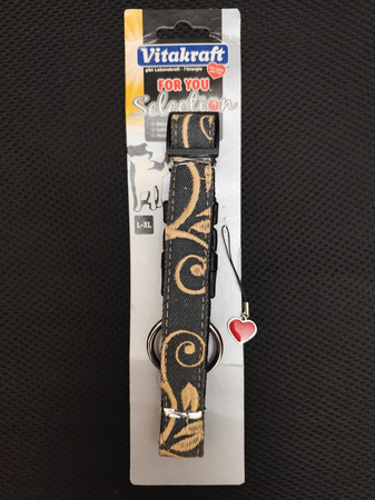 obroża szara dla psa vitakraft L-XL