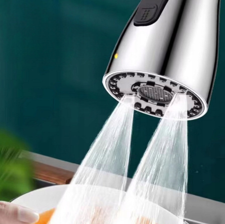 PRZEDŁUŻACZ KRANU KUCHENNEGO AERATOR PERLATOR ADAPTER DO KRANU SREBRNY