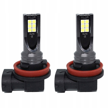 Żarówki LED H8/H9/H11 360° 6500K 2 SZTUKI