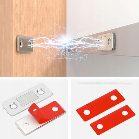 MAGNESY DO SZAFEK DZWI MEBLI MAGNETYCZNA BLOKADA ZABEZPIECZENIE DLA DZIECI