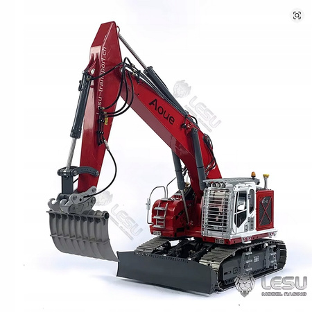 Łyżka zgrabiarki LESU 1/14 do koparki ET35 – metalowa, szybkozłącze, DIY