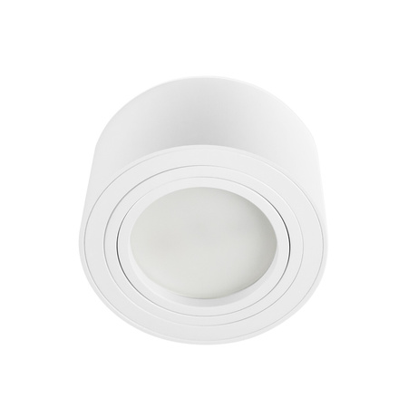 OPRAWA HALOGENOWA OKRĄGŁA NATYNKOWA RUCHOMA BIAŁA 50mm